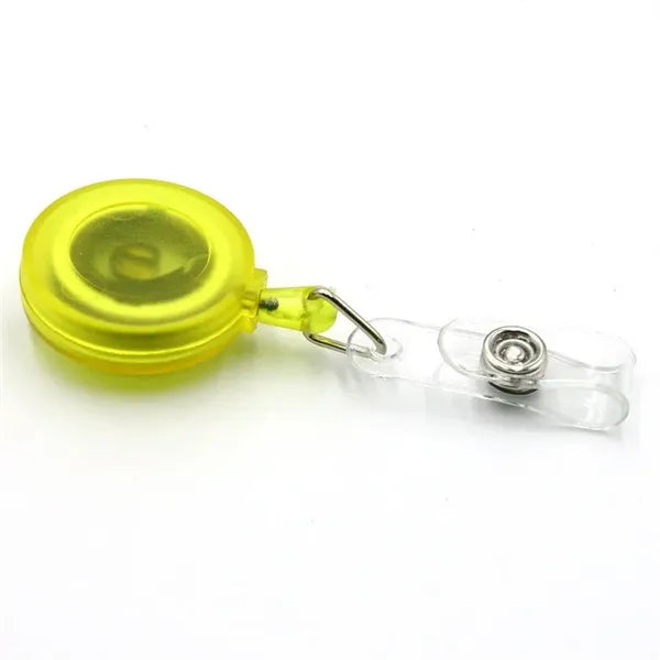 Round Retractable Badge Holder
