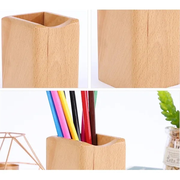 Solid Wooden Pen Holder