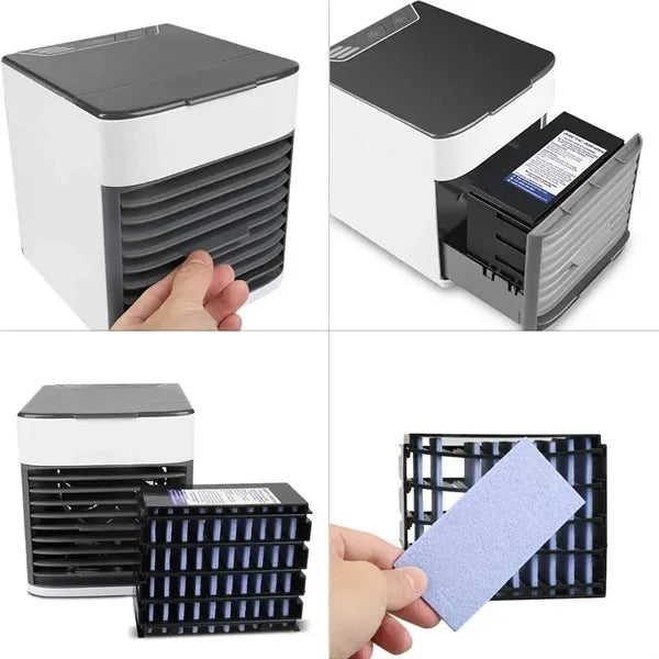 Mini Cooler Portable USB Humidifying Air Conditioning Fan