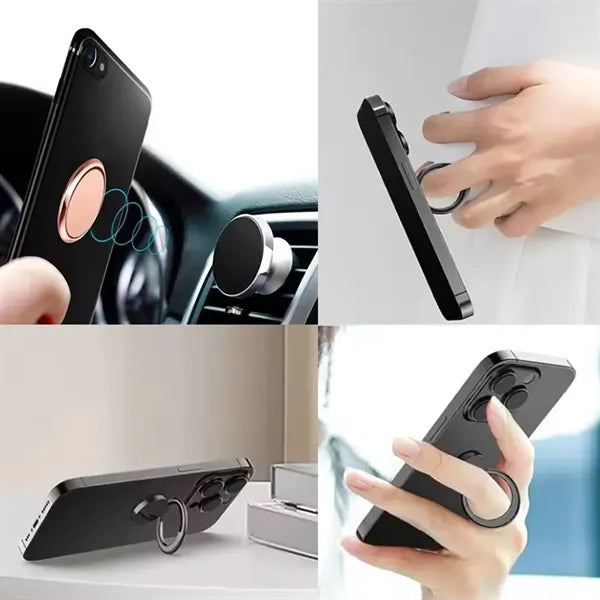 Rotatable Zinc Alloy Round Phone Stand Ring