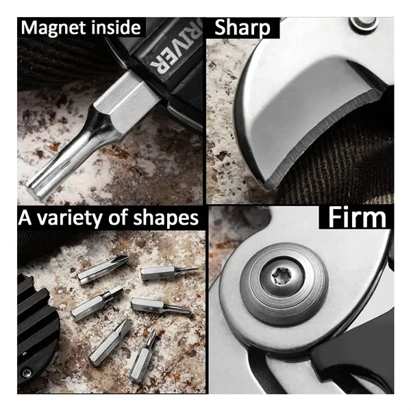 Folding Screwdriver Keychain Combo
