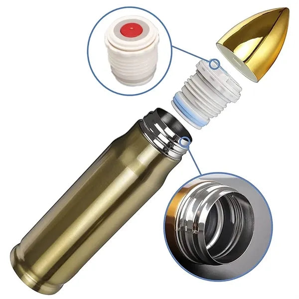 12.17oz Bullet Vacuum Stainless Steel Thermos Water Bottle