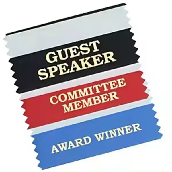 Double Sided Tape Badge Ribbon