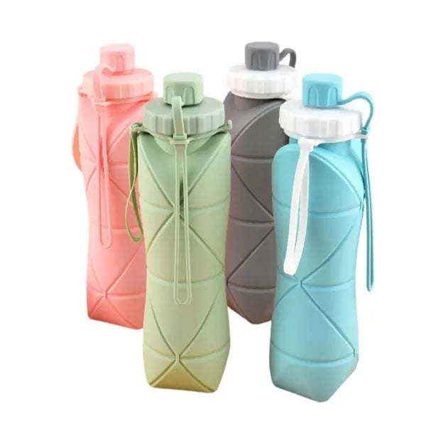 21Oz Silicone Foldable Water Bottle
