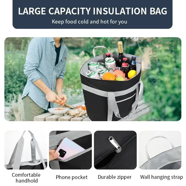 Premium Insulated Flip Flap Cooler Lunch Bag