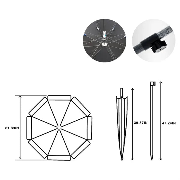 Portable Advertising Sunshade Umbrella