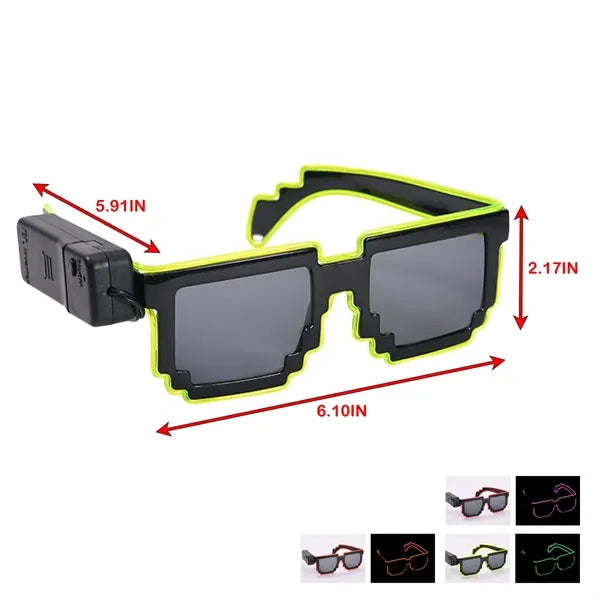 Led Luminous Creative Party Light-Up Flashing Glasses