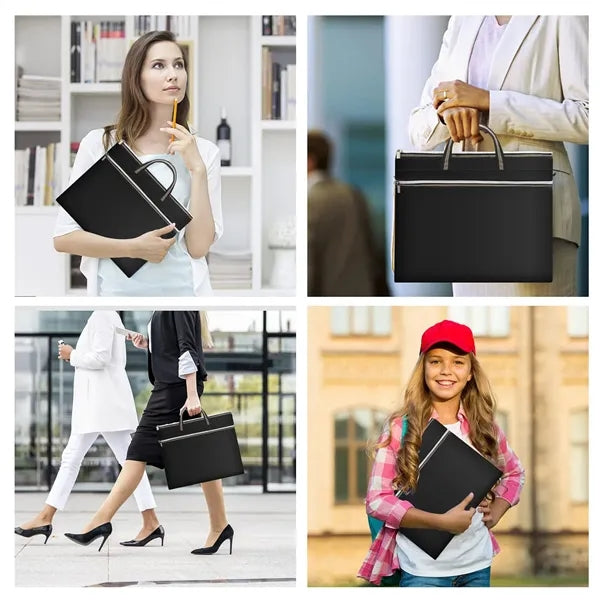 Portable Travel Compartments B4 Zipper File Bag Pouch For Of