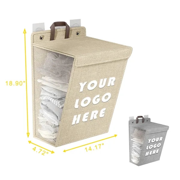 Foldable Wall-Mounted Snap-Open Laundry Storage Bag