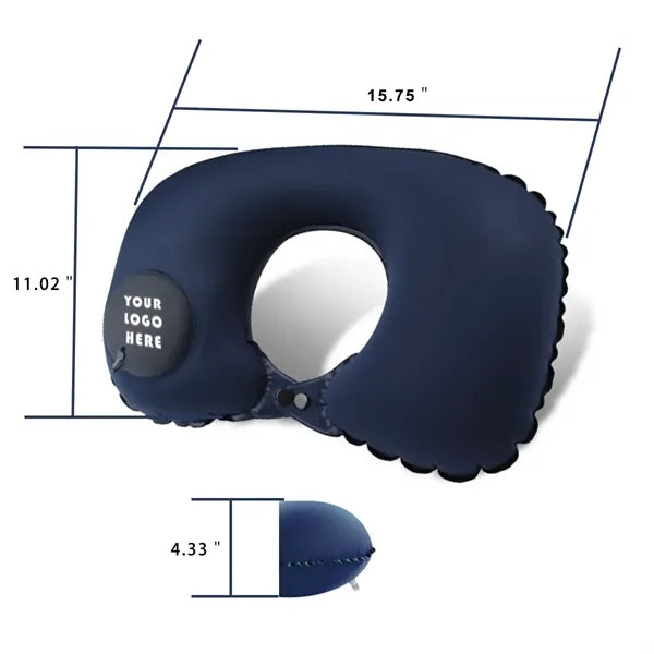 Automatic Inflatable Travel U-Shaped Neck Pillow