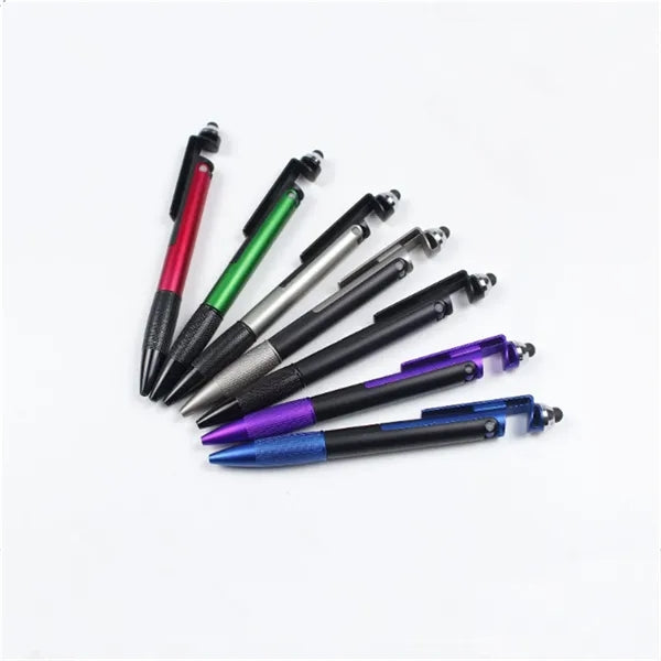 4 in 1 Sleek Touchscreen Light Stylus Pen with Phone Stand