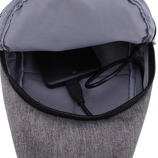 Multipurpose Crossbody Bag With Earphone Hole