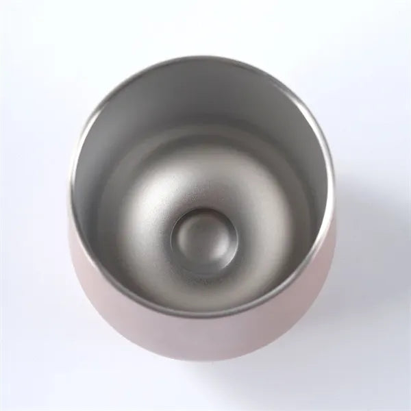 12 oz Egg Shaped Double Wall Stainless Steel Wine Tumbler