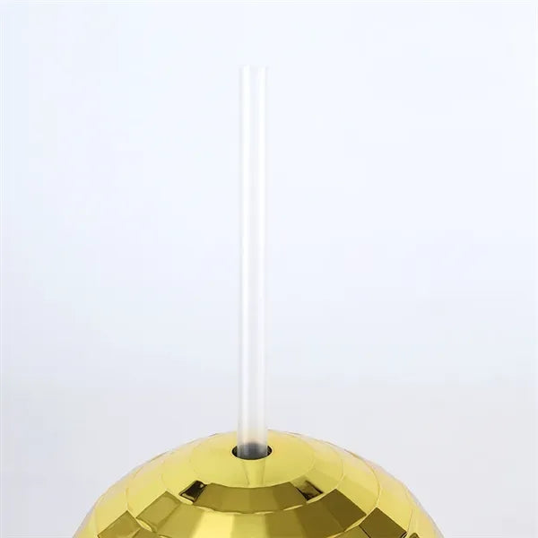 20 oz Retro Disco Ball Cocktail Cup with Lid and Straw