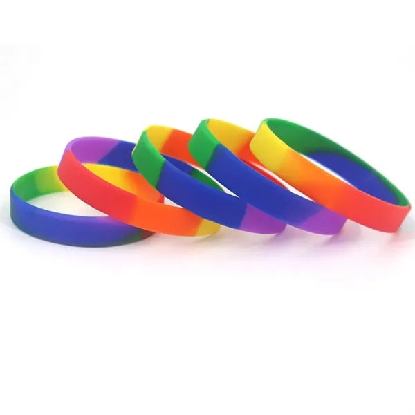 Rainbow Color Silicone Bracelet