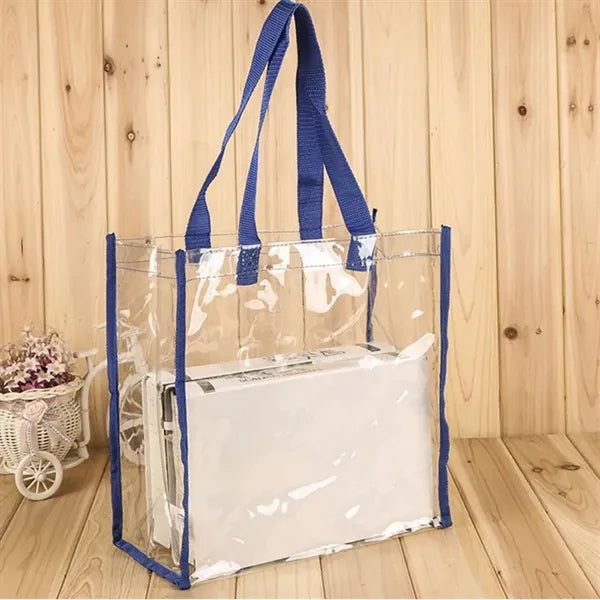 Crystal Clear Transparent PVC Tote Bag
