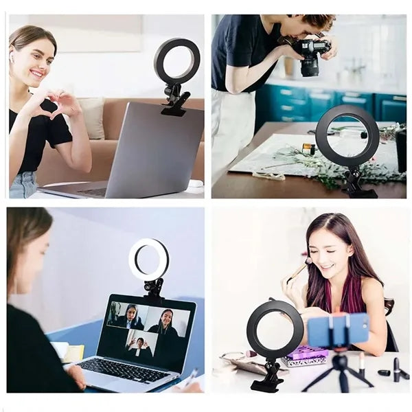 6 Inch Selfie Ring Light With Laptop Clip