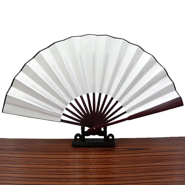 8" Custom Summer Portable Silk Fabric Bamboo Folding Fans