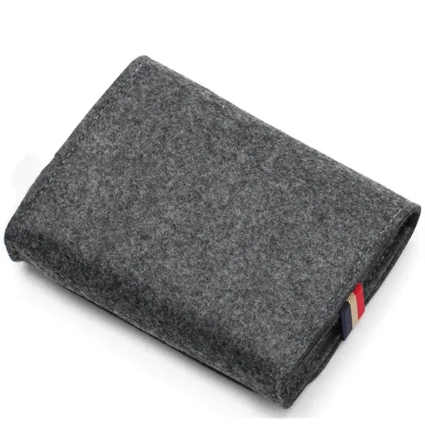 Mini Felt Pouch Power Bank Storage Bag