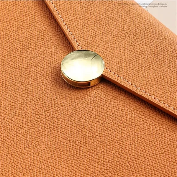 A5 Leather Detachable Office Notebook W/Card Pen Holder