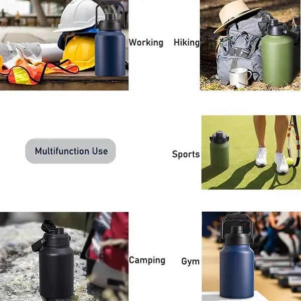 64oz Stainless Steel Double Wall Insulated Water Bottle