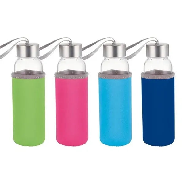 18 Oz. Glass Bottle with Sleeve