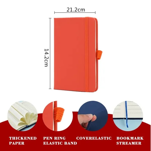 A5 Lined Journal Notebooks with Pen Holder