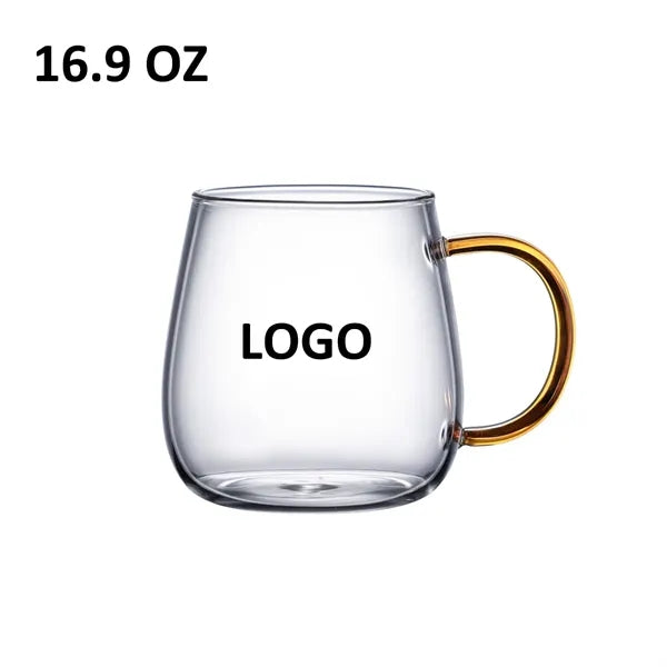 17 OZ Custom Glass Coffee Mug