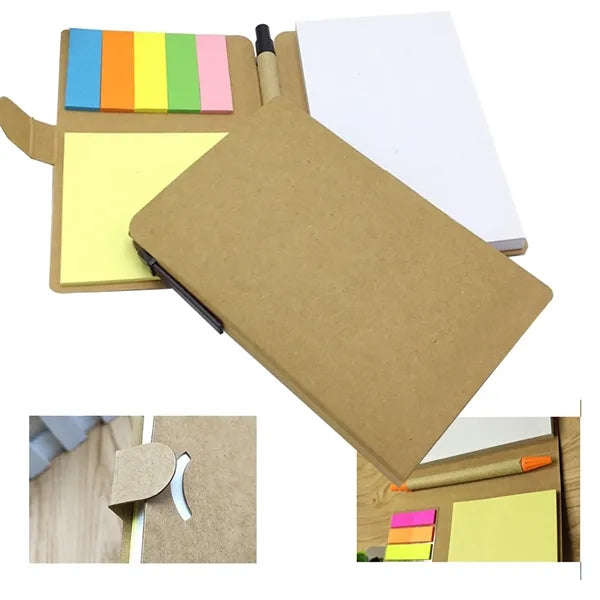 Sticky Note Pad with Pen for Easy Writing and Organization