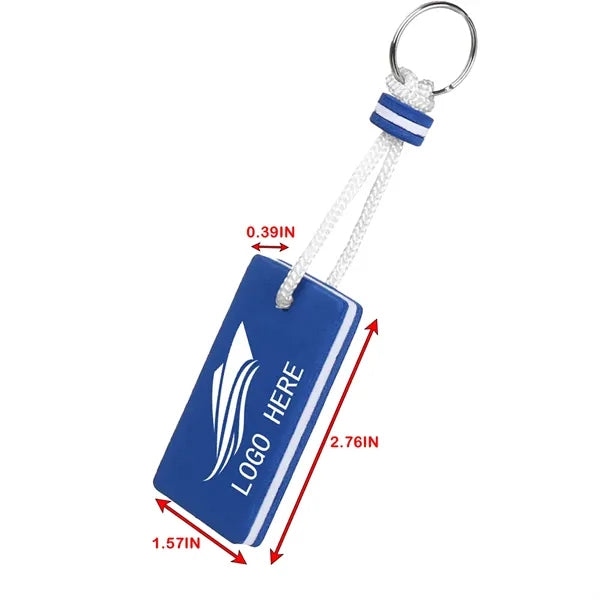 Rectangular Eva Foam Floating Keychain