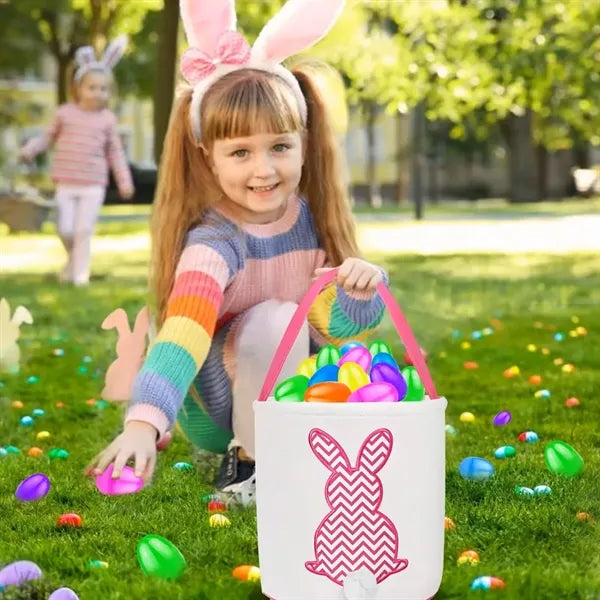 Easter Eggs Bunny Baskets Tote Bags For Kids Gift