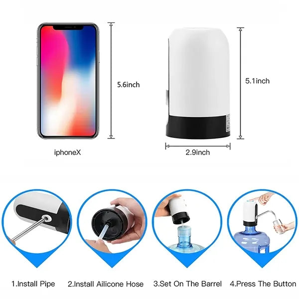 Portable Automatic Water Bottle Pump