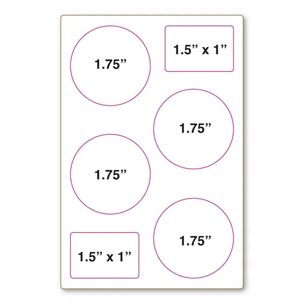 Repositionable Decal Sticker Sheet 4" x 6" - 4 Mil