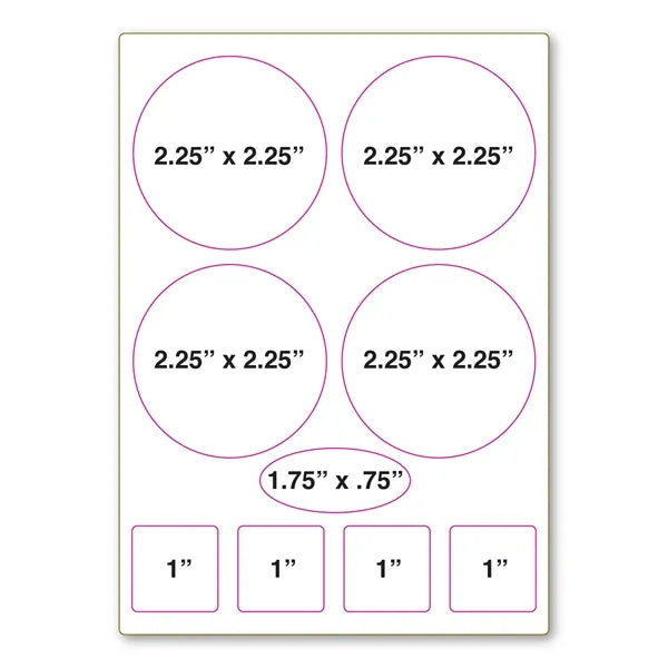 Adhesive Decal Sticker Sheet 5" x 7" - 3.4 Mil