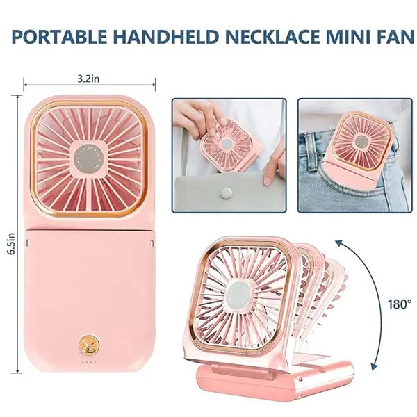 USB Portable Necklace & Handheld & Desktop Fan