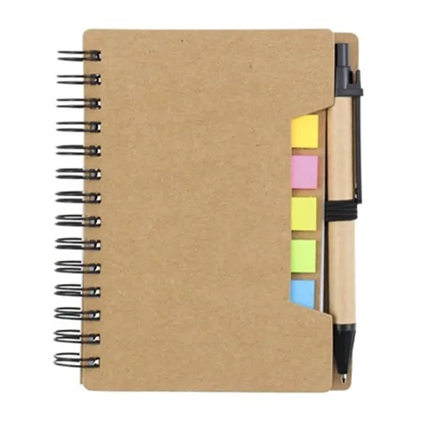 Spiral Notepad w/ Pen & Sticky Flags
