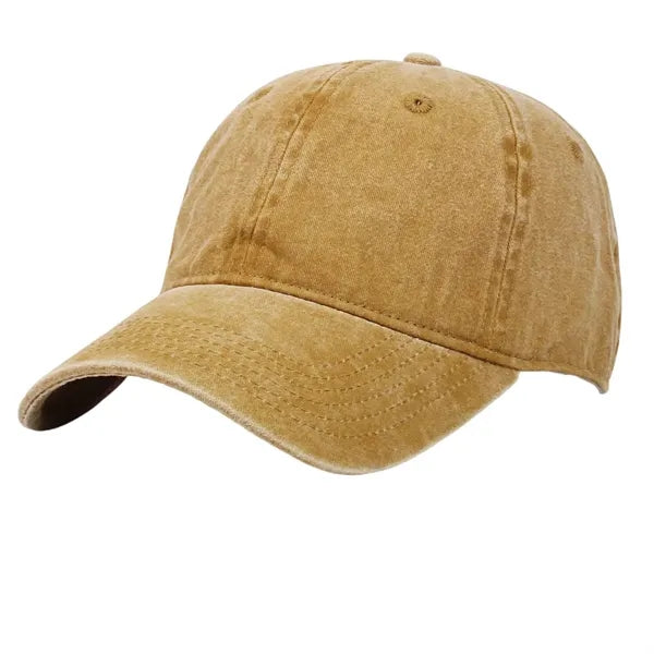 Adjustable 6 Panels Cotton Baseball Cap Dad Hat