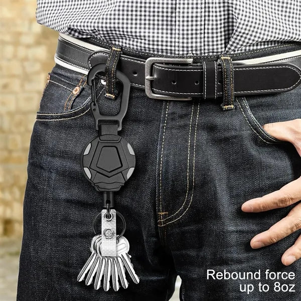 Retractable badge Reel with Key Ring