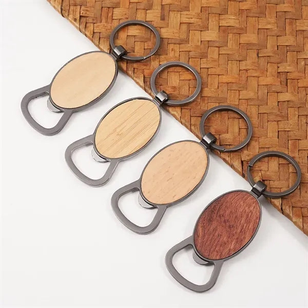 Natural Bamboo Opener Keyring