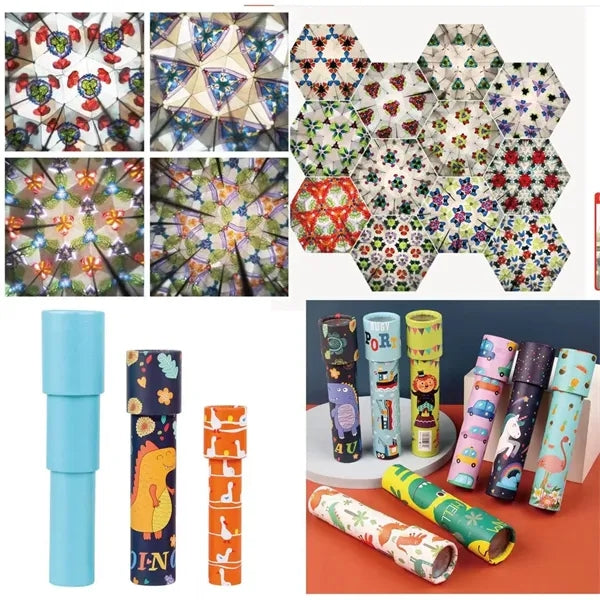 Kids Paper Retractable Kaleidoscope