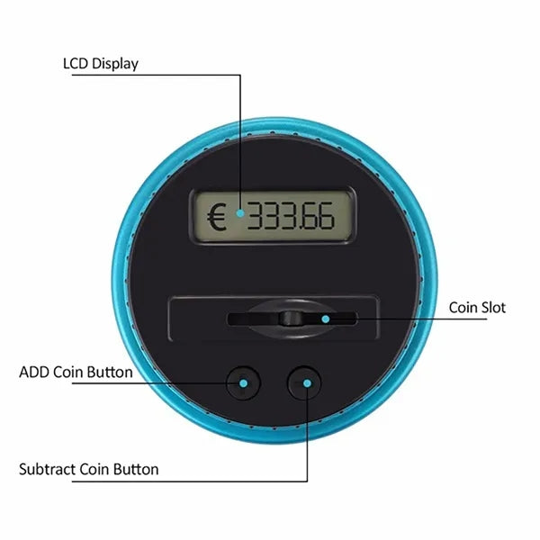 Digital Coin Counting Bank With Lcd Counter