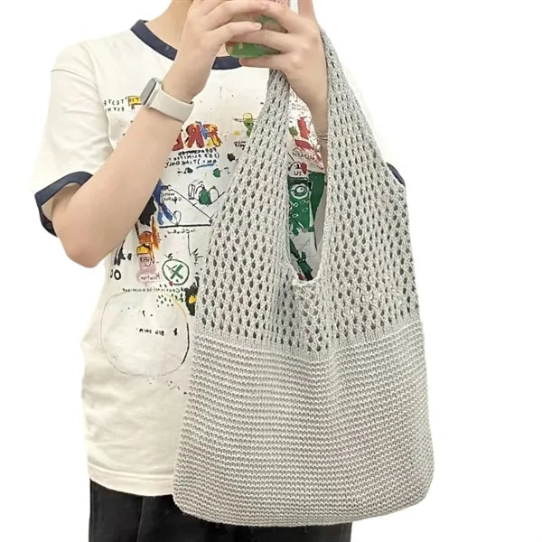 Crochet Mesh Beach Tote Bag
