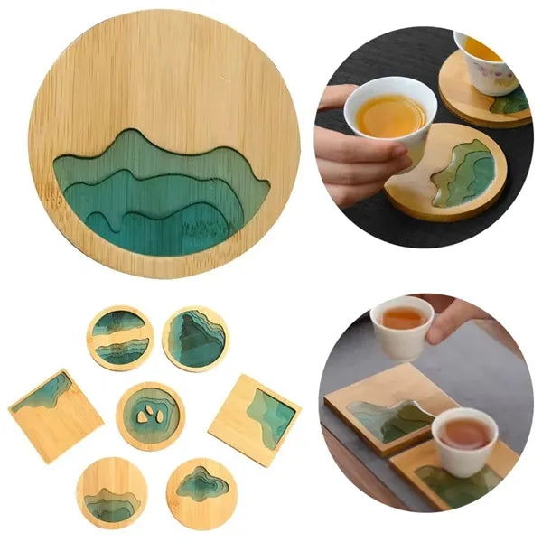 Bamboo Coaster with Resin