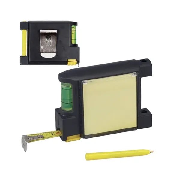 Tape Measure with Level and Notepad