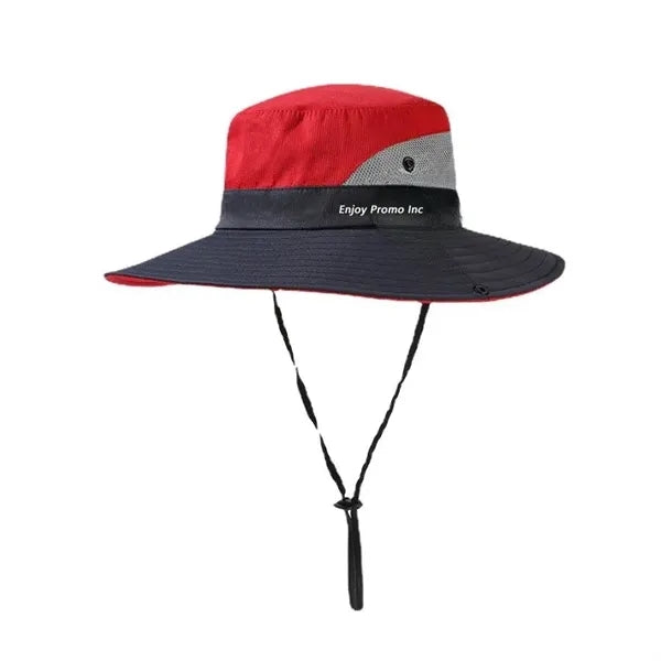 Unisex Fashion Color Blocking Sun Hat with Big Brim