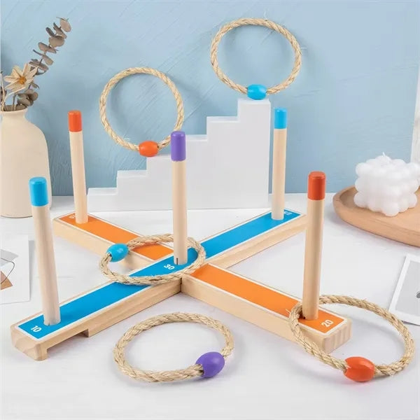 Wooden Ring Tossing for Kids