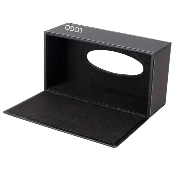 Black Rectangle Tissue Box Cover