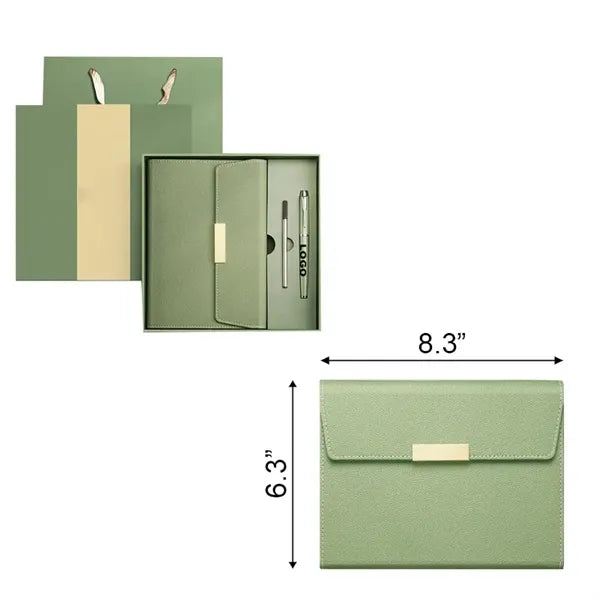 Thick Classic Premium Paper Hardcover Notebook Set With Pen