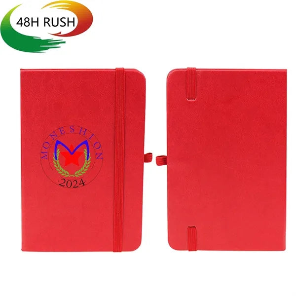 A5 Classic PU Leather Notebook w/ Elastic Band