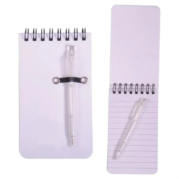 Small Spiral Bound Jotter Notebook with Pen